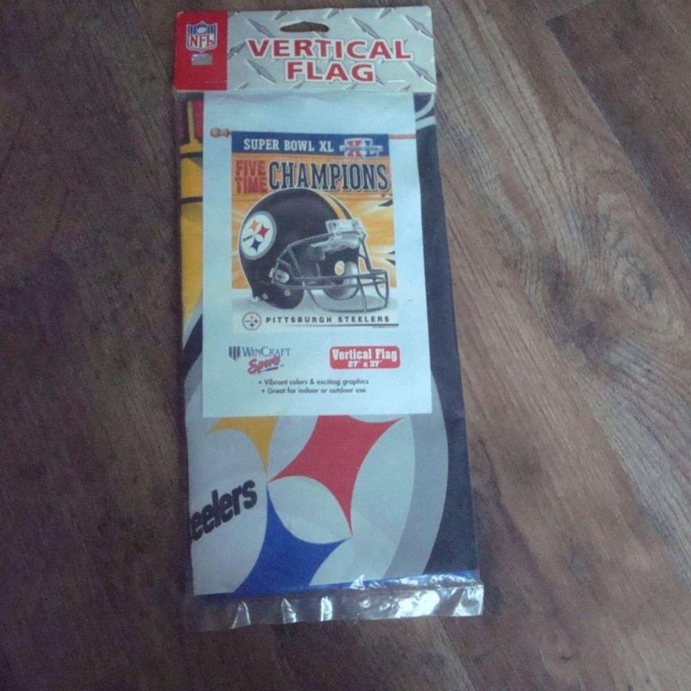 STEELERS FLAG BANNER‎ SUPER BOWL L4